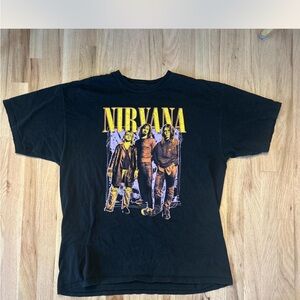 Nirvana Black Graphic T-Shirt for Men